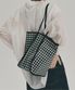 방수) 체크 숄더백 (블랙)