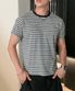 에센셜 스트라이프 크롭 티셔츠 [멀티 그레이 ST]