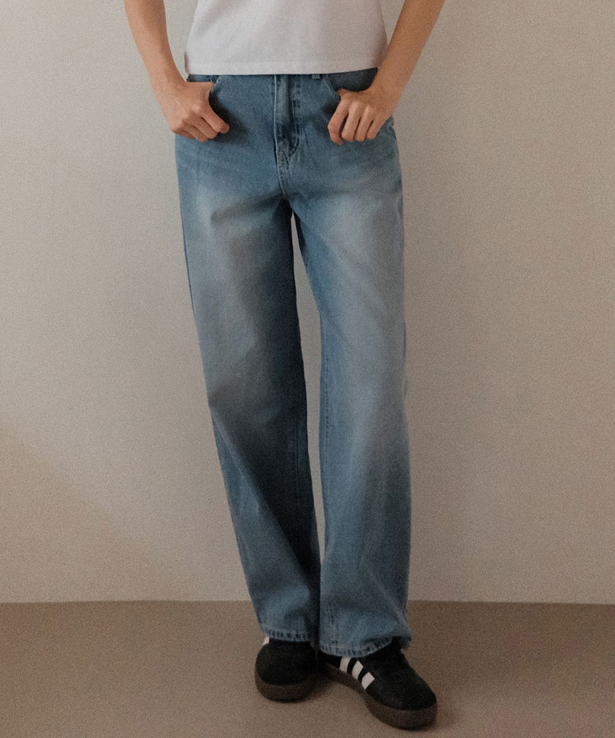 쿨키튼(KOOLKITTEN) Drift Washed Wide Jeans
