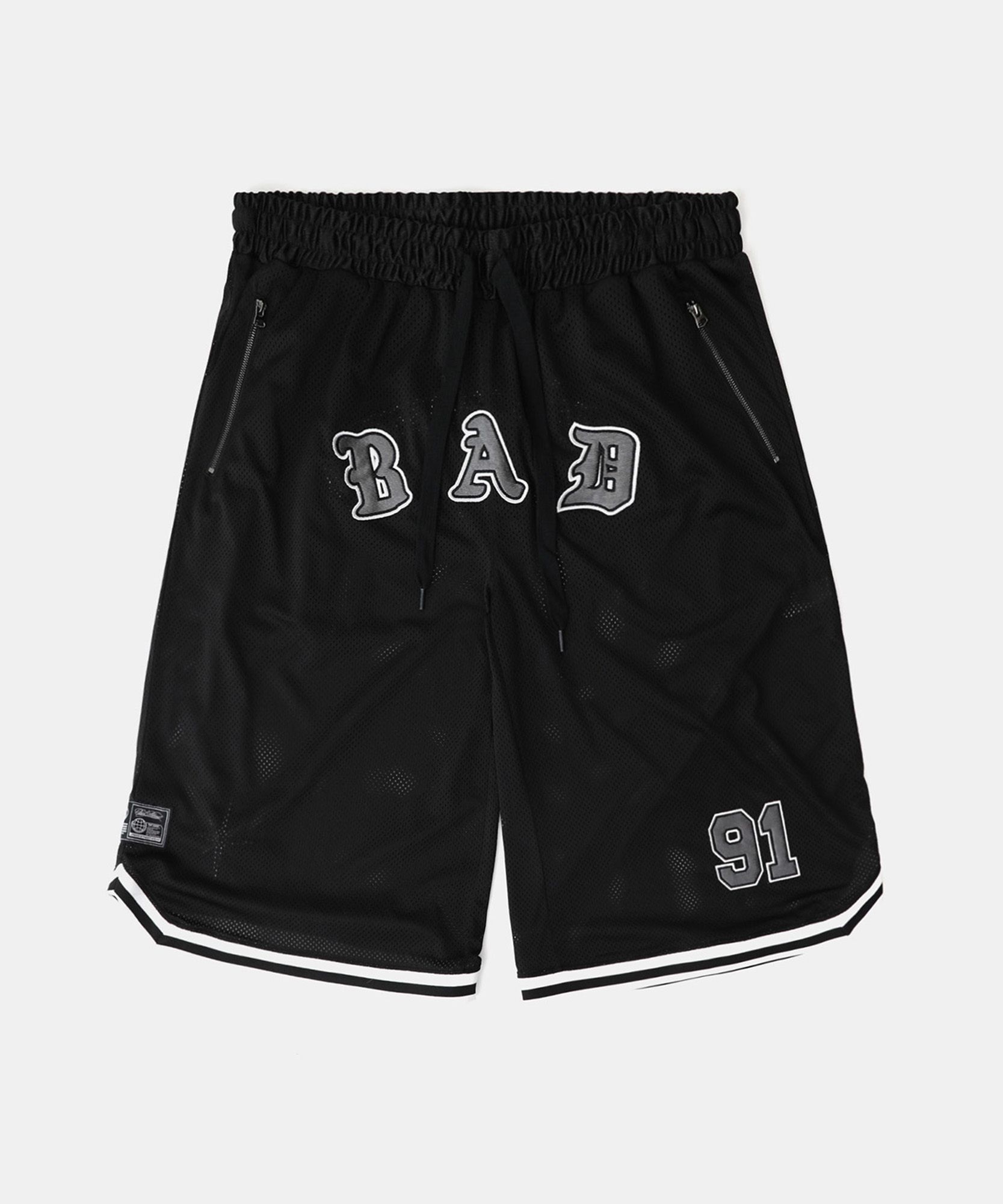 MUSINSA公式 | BADBLOOD Workshop Net Bermuda Pants - Black