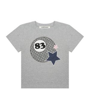 L19 83 BALL PATCH T-SHIRT(GRAY)