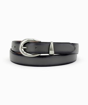 Minimal Buckle Belt (Washed Grey)