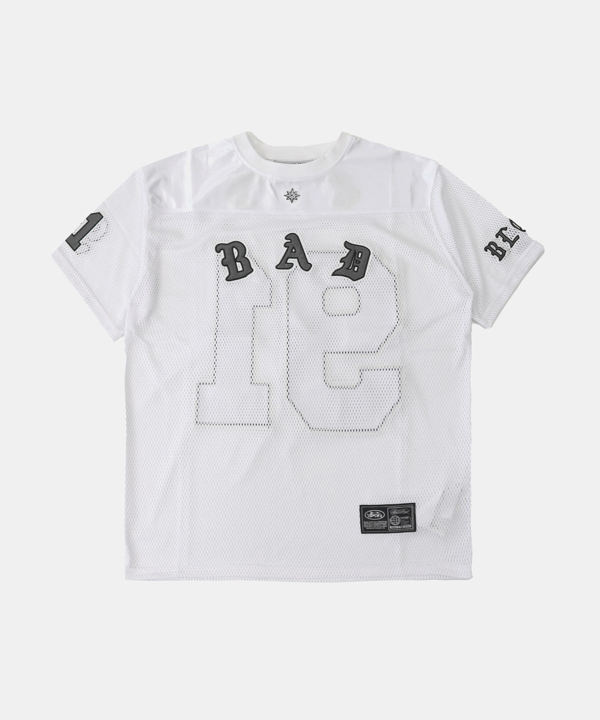 배드블러드(BADBLOOD) 워크샵 네트 럭비 져지 - 화이트