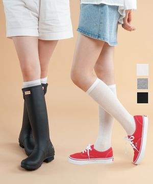 시스루 골지 루즈핏 니삭스