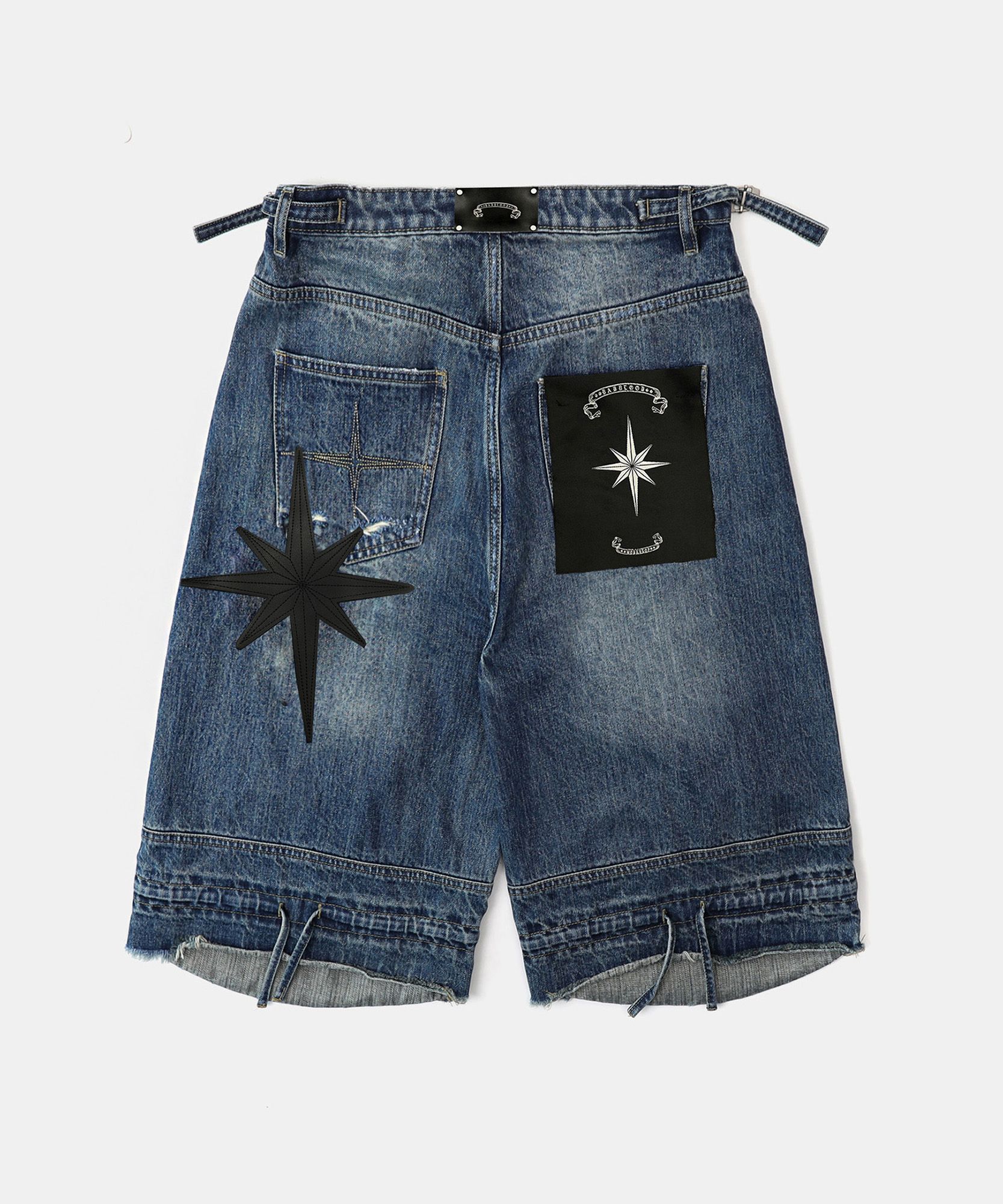 ☆BADBLOOD☆Convex Bermuda Pants パンツ 男女兼用 韓国発 MUSINSA公式 | BADBLOOD Convex Denim Long Bermuda Pants - Mid