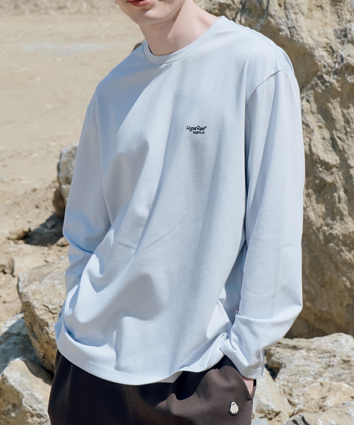하이퍼리트(HYPERREET) 쿨테크 긴팔 스웻티 [스카이 블루]