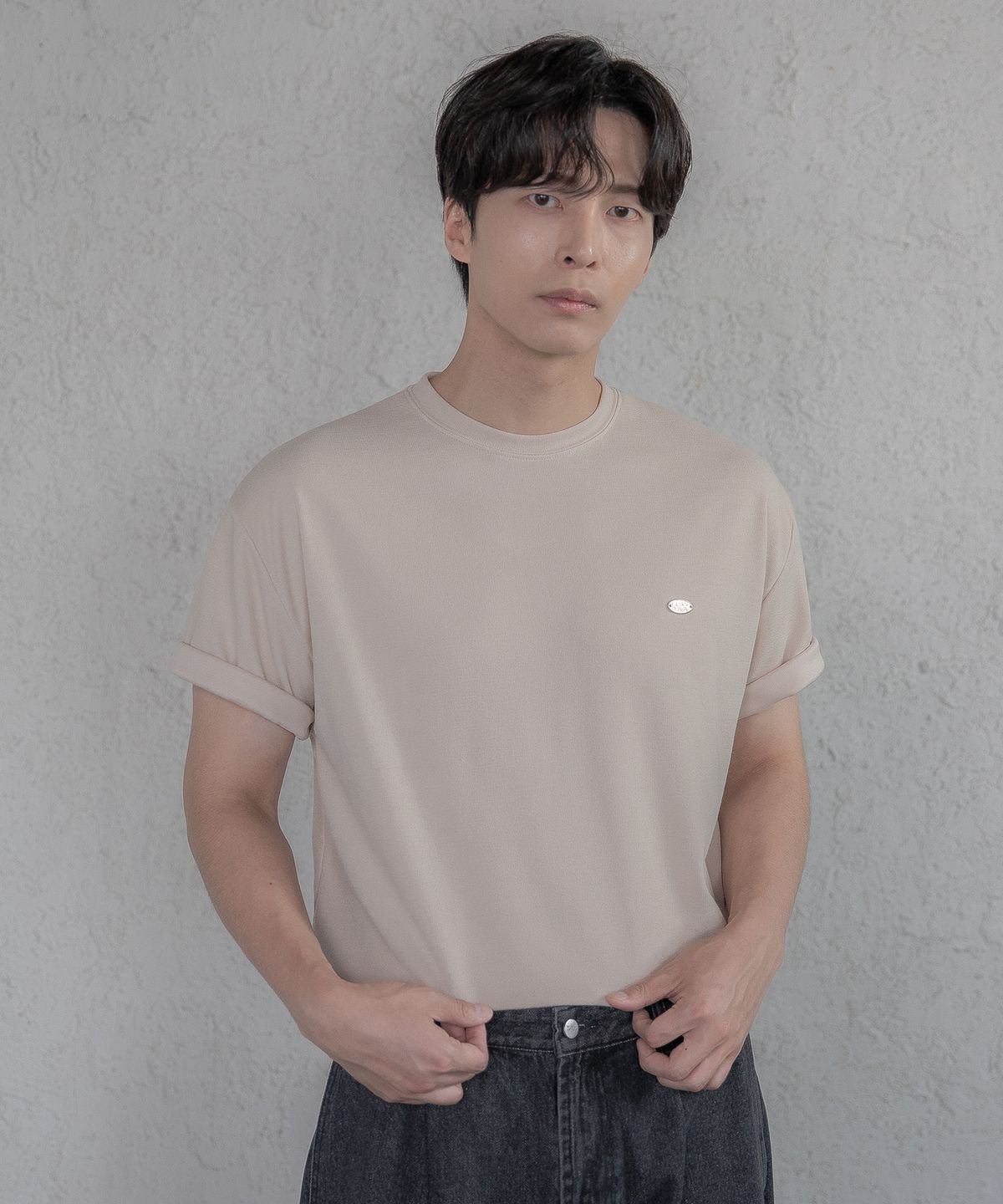 이에스엔(ESN) ensconce와펜 머슬 티셔츠  베이지
