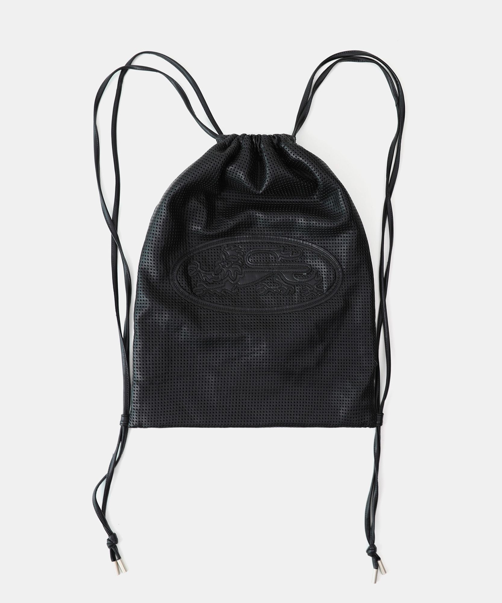 ★BADBLOOD★ Perforated Leather Gym Sack Black MUSINSA | BADBLOOD Perforated Leather Gym Sack - Black