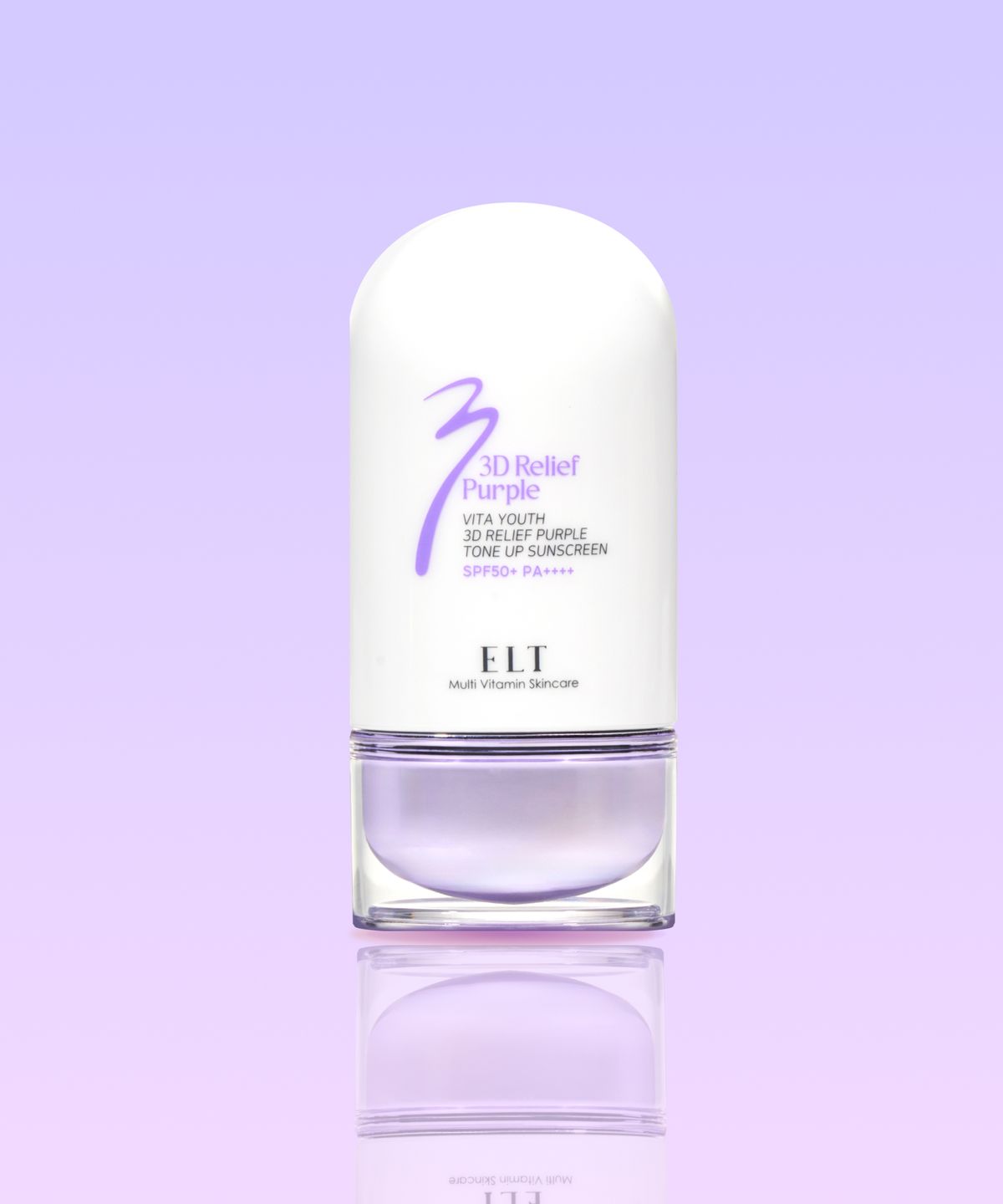 이엘티코스메틱(ELTCOSMETICS) ELT 비타유스 3D 릴리프 퍼플 톤업 선스크린