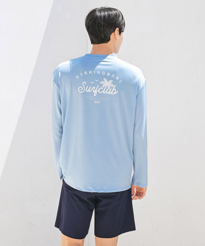 [SET] 남성 래쉬가드세트 루즈핏 긴팔 & 스윔팬츠 RF342BL AF309