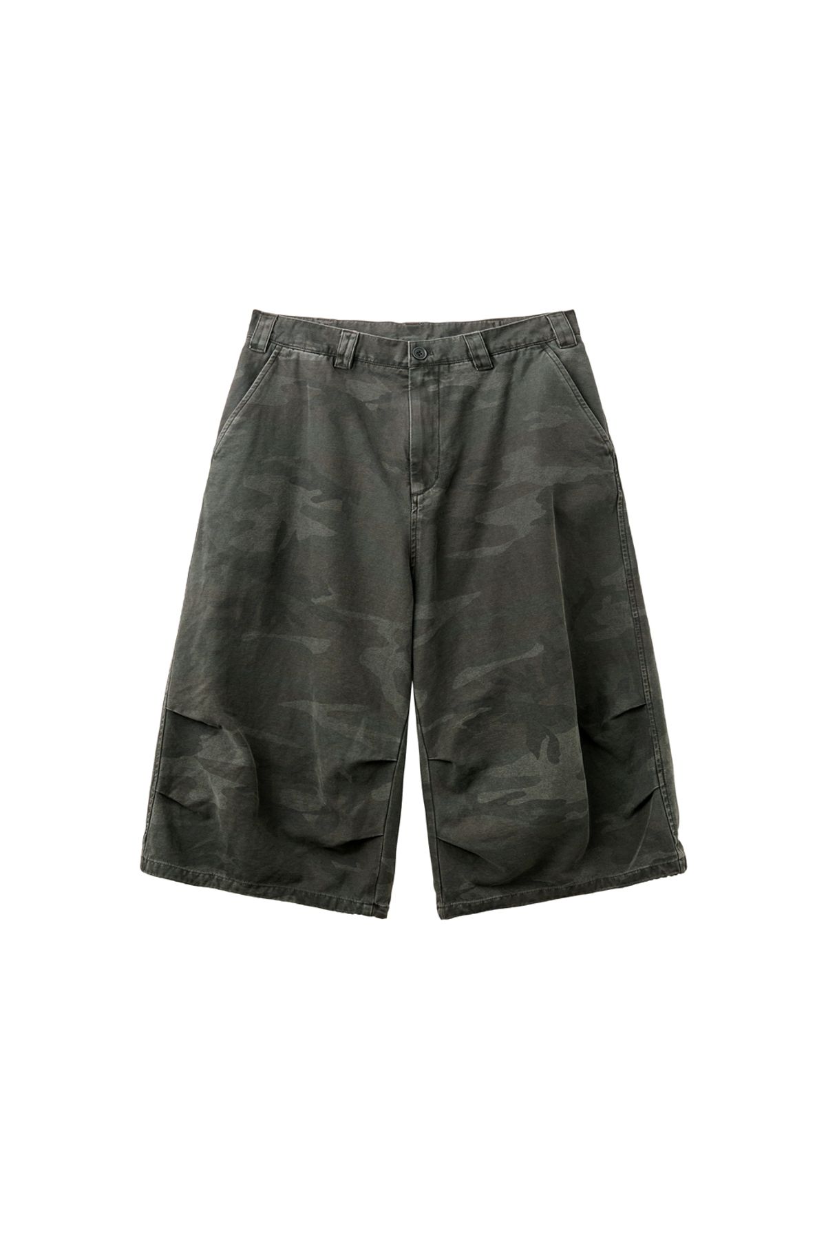 해칭룸(HATCHINGROOM) Snow Shorts Over Dyed Camo Khaki