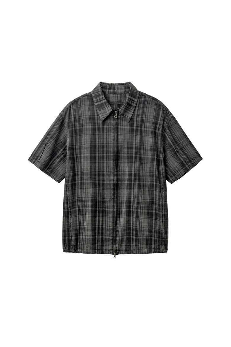 Shirket Over Dyed Check Charcoal