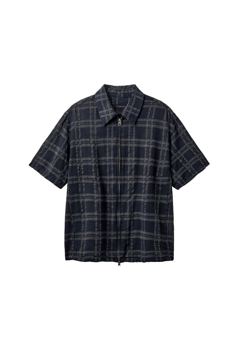 Shirket Over Dyed Check Dark Navy