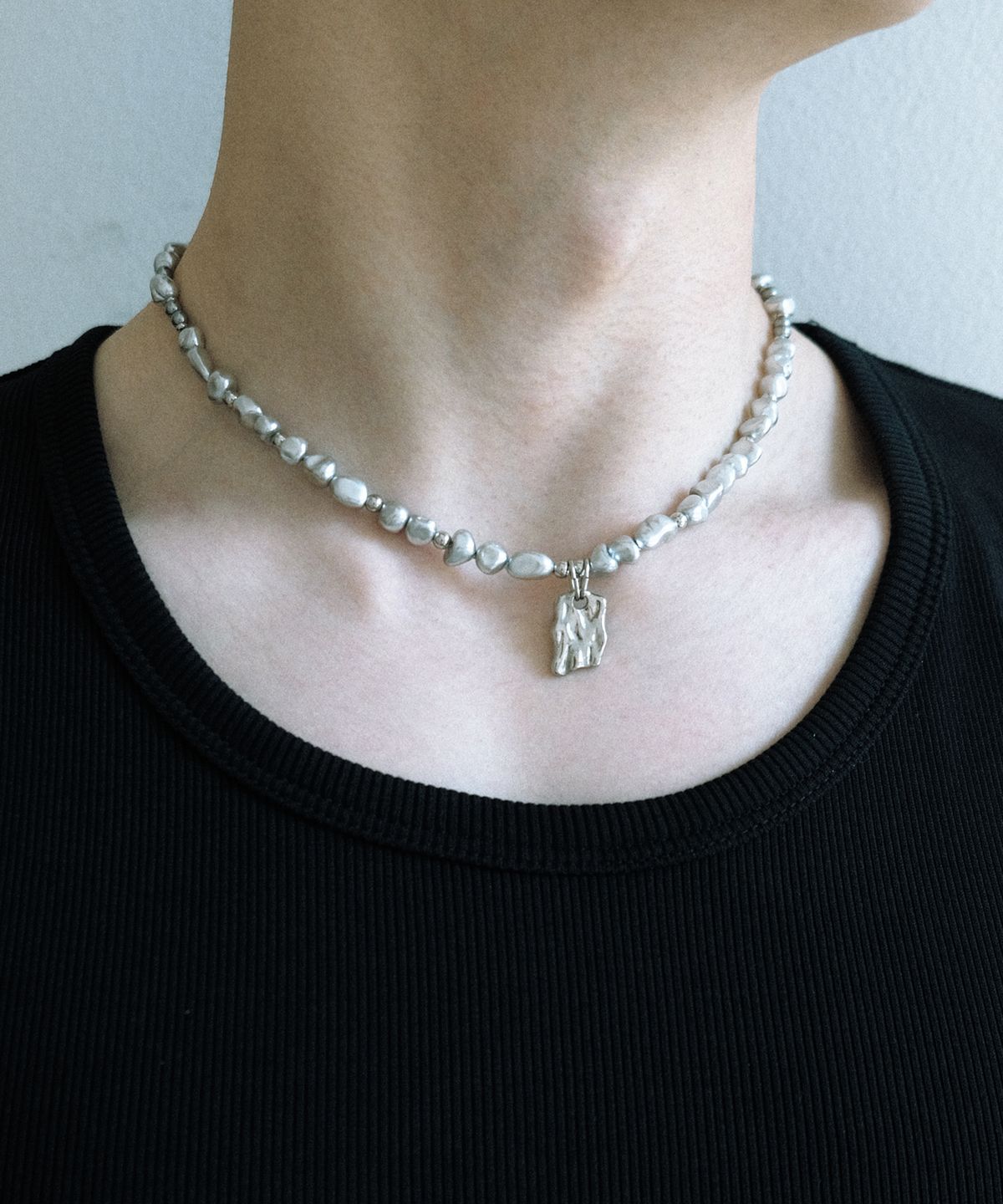 네이키드블러드(NAKEDBLOOD) [HANDMADE] Chrome Flow Necklace