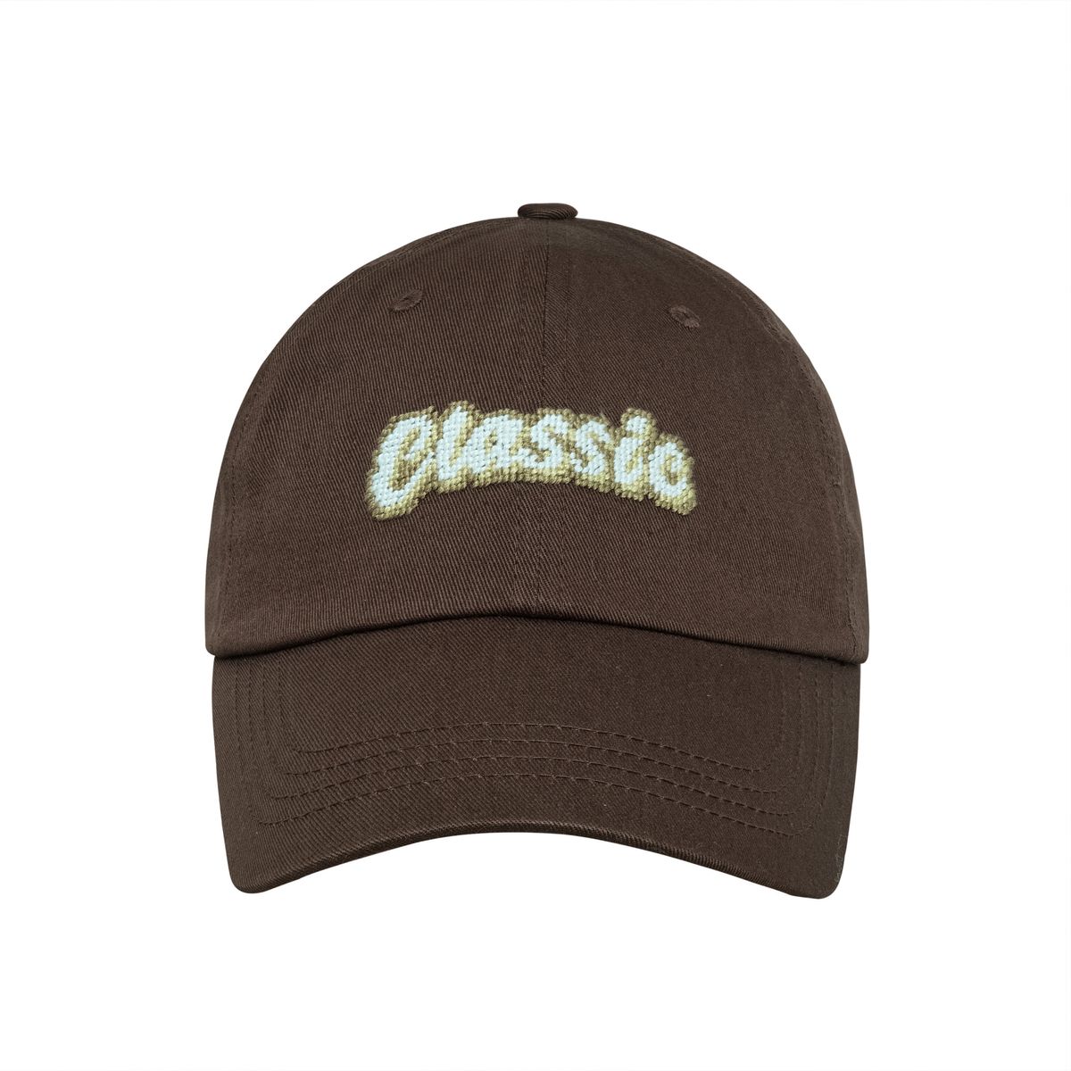 로롱(LOLONG) CLASSIC NEEDLEPOINT HAT (브라운)