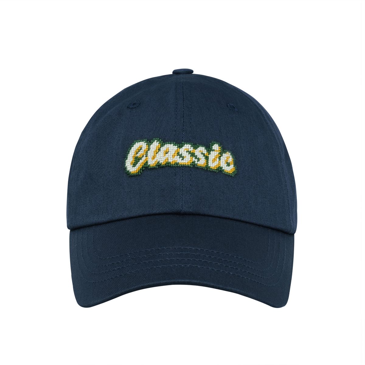 로롱(LOLONG) CLASSIC NEEDLEPOINT HAT (네이비)