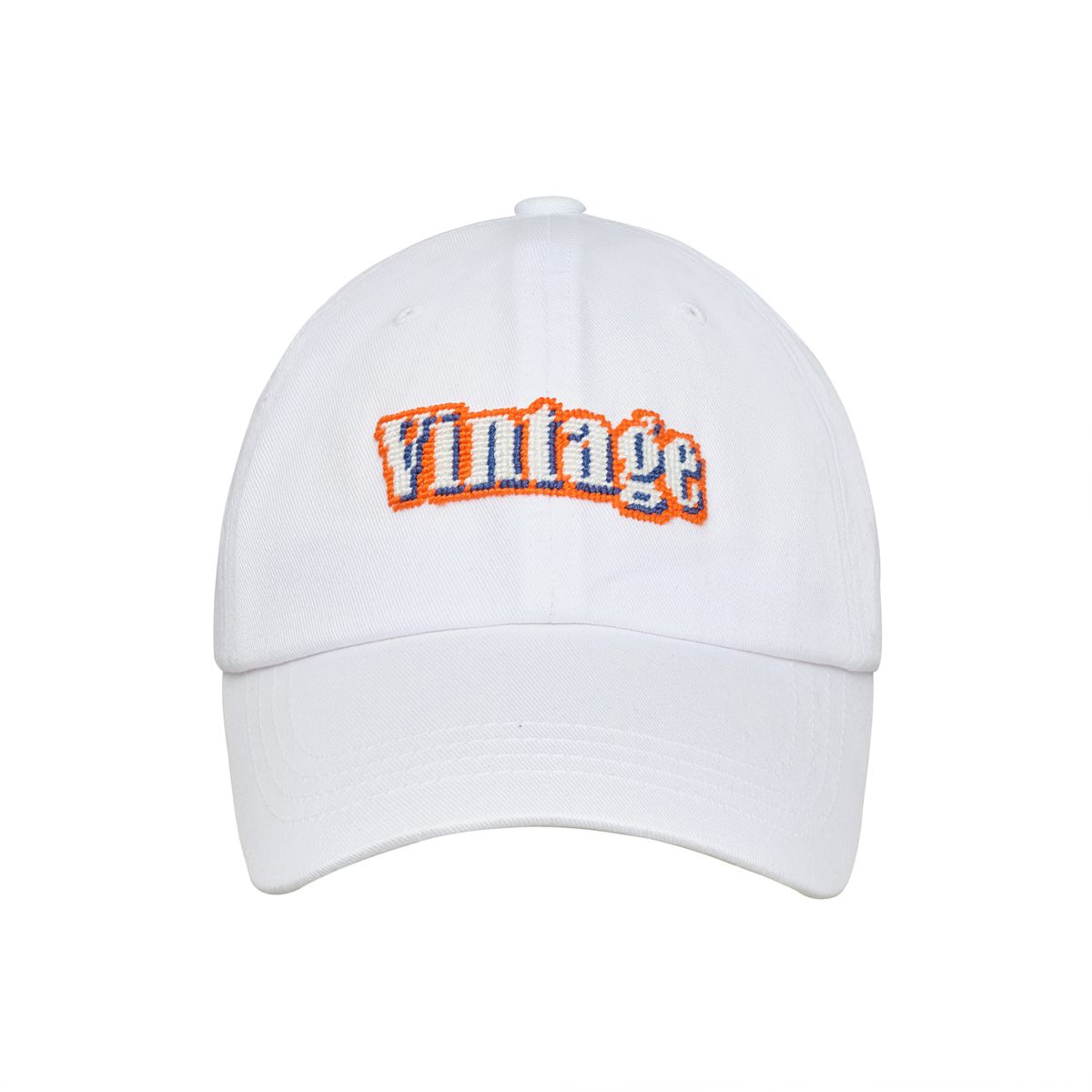 로롱(LOLONG) VINTAGE NEEDLEPOINT HAT (화이트)