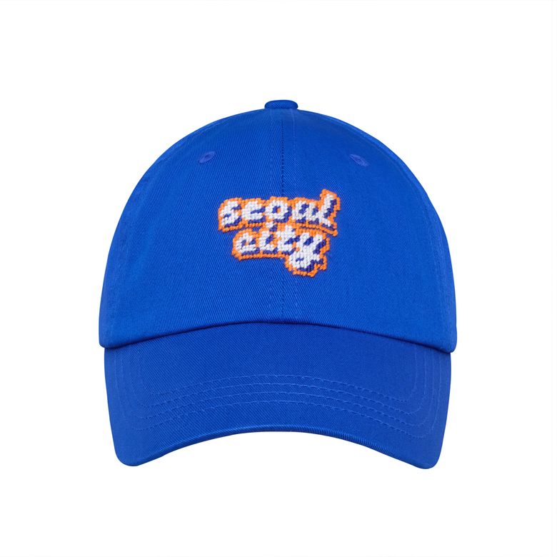 SEOUL CITY NEEDLEPOINT HAT (로얄)