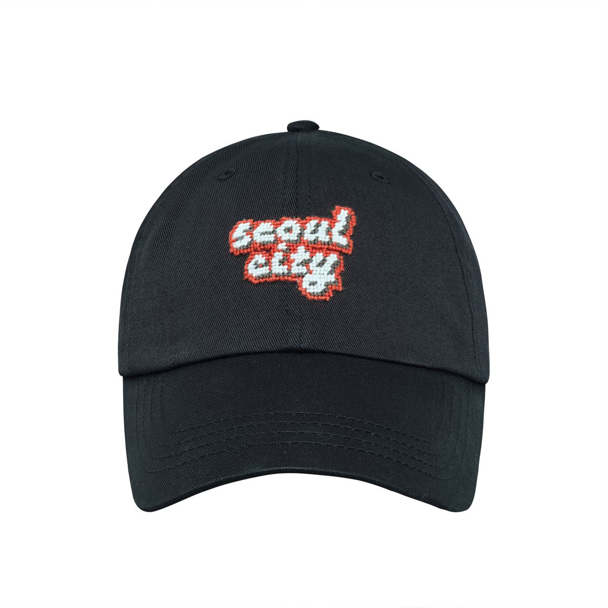 로롱(LOLONG) SEOUL CITY NEEDLEPOINT HAT (블랙)