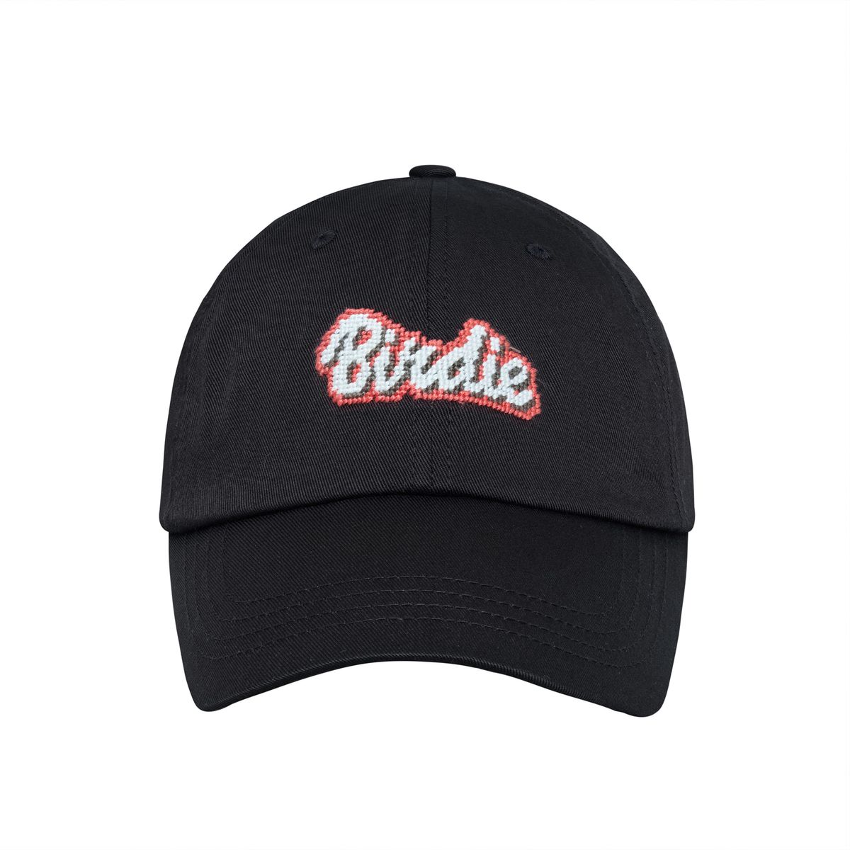 로롱(LOLONG) BIRDIE NEEDLEPOINT HAT (블랙)