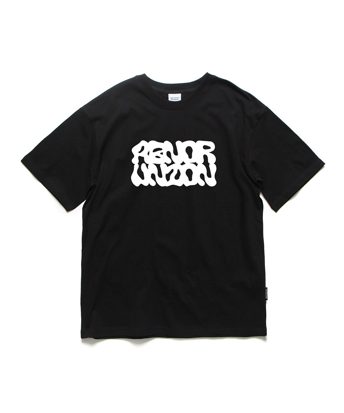 앱놀머씽(ABNORMALTHING) 유니언 오버핏 티셔츠 블랙 (UNION T-SHIRT BLACK)