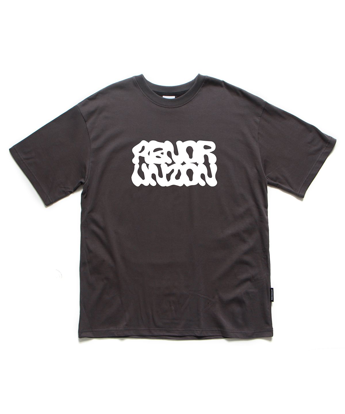 앱놀머씽(ABNORMALTHING) 유니언 오버핏 티셔츠 차콜 (UNION T-SHIRT CHARCOAL)