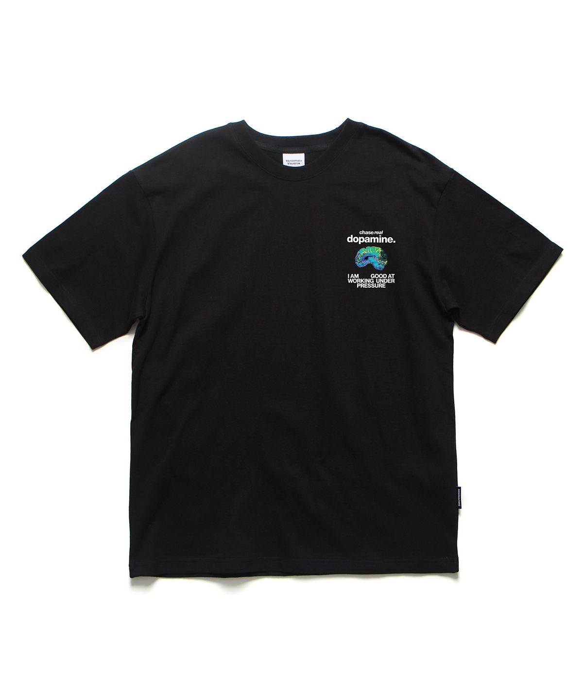 앱놀머씽(ABNORMALTHING) 도파민 오버핏 티셔츠 블랙 (DOPAMINE FRESH T-SHIRT BLACK)