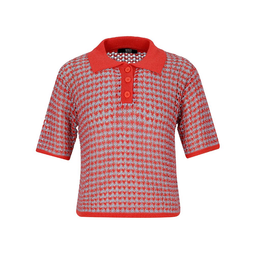 【MODERNIF】Luca Punching Short Sleeve Collar Knit MUSINSA | VISITINNEWYORK Punching Short Sleeve Collar Knit