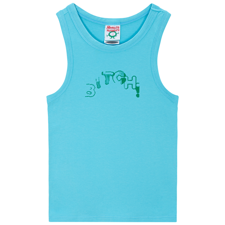BITCH! SLEEVELESS -Sky blue