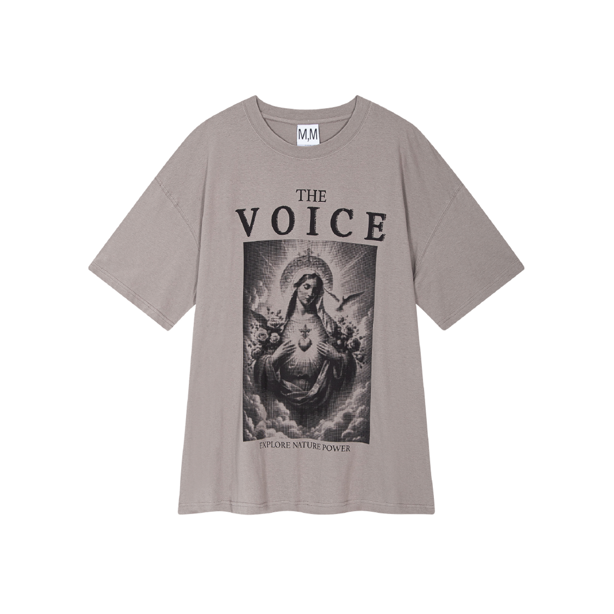 모스키토 머더러스(MOSQUITO MURDERERS) THE VOICE BIG T-SHIRT -Gray