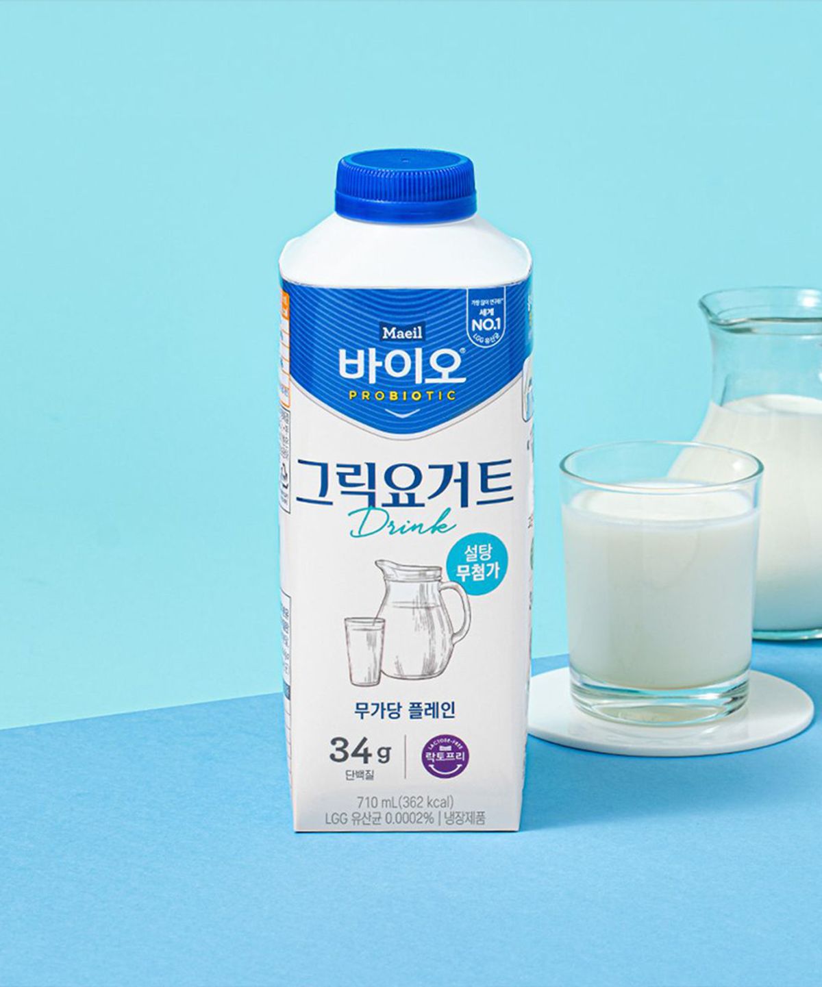 매일바이오(MAEIL BIO) 매일바이오 그릭요거트 드링크 무가당플레인 710ml 3개