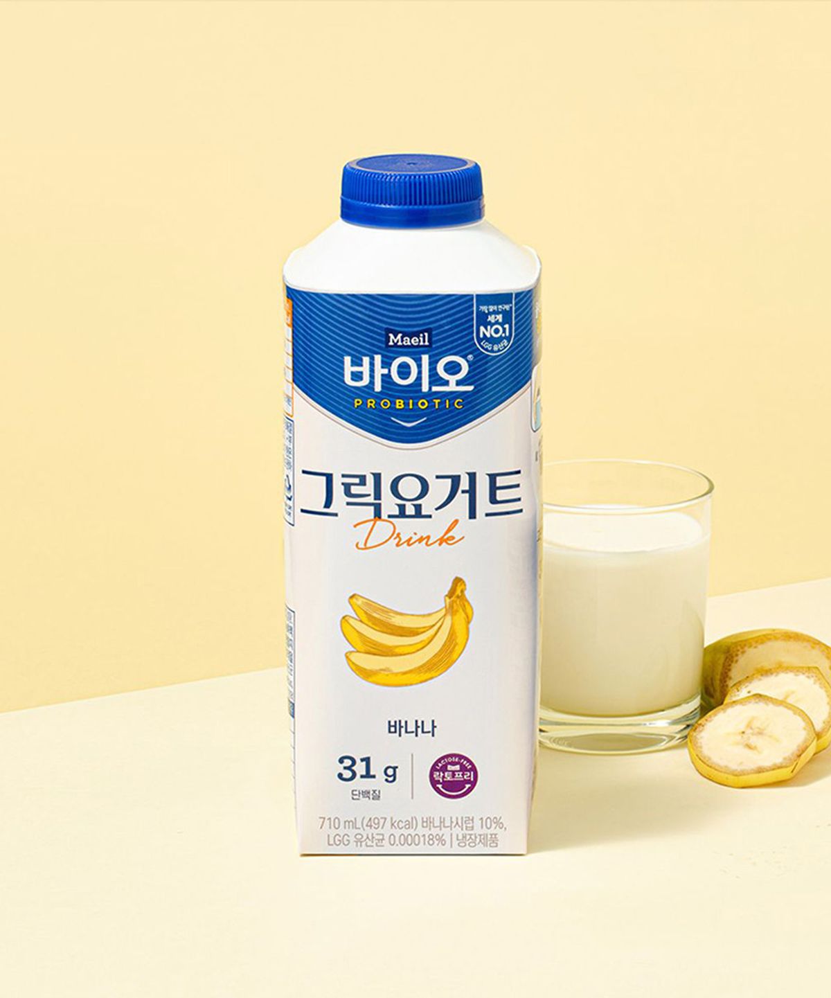 매일바이오(MAEIL BIO) 매일바이오 그릭요거트 드링크 바나나 710ml 3개