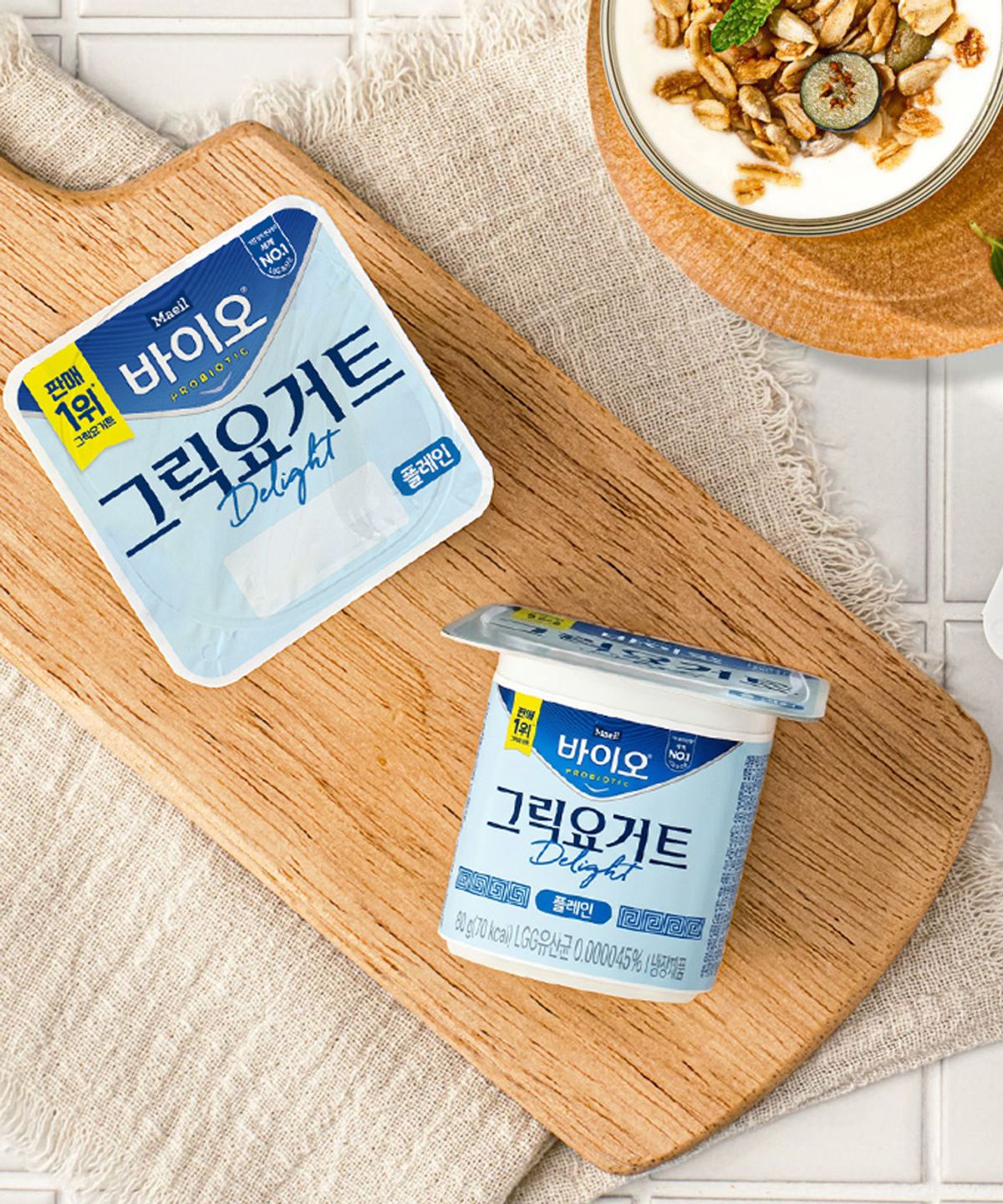 매일바이오(MAEIL BIO) 매일바이오 그릭요거트 딜라이트 플레인 80g 16입