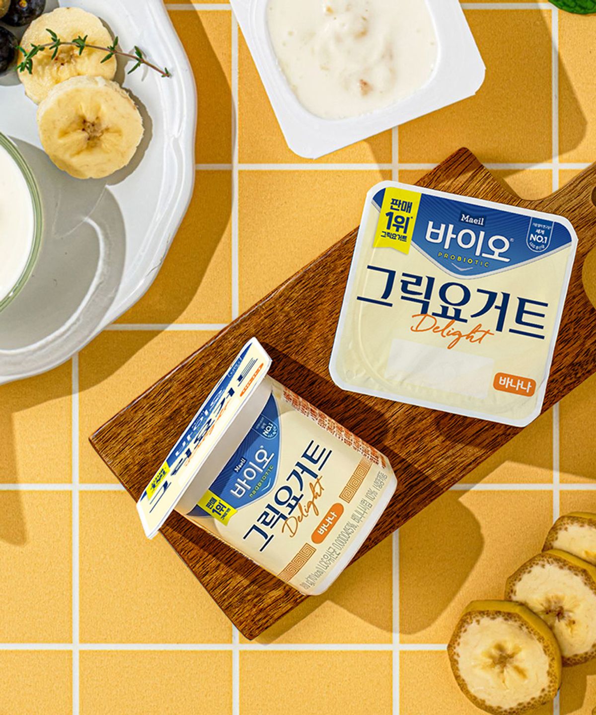 매일바이오(MAEIL BIO) 매일바이오 그릭요거트 딜라이트 바나나 80g 16입