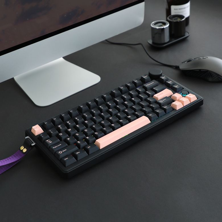 CQK81 VIA 엣지 LED&노브 3MODE 유무선 기계식