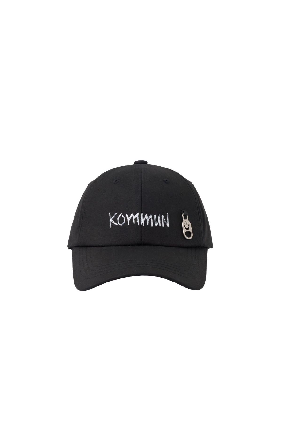 커뮨더웨어(KOMMUNTHEWEAR) 커뮨 라운드 오프너 캡 블랙