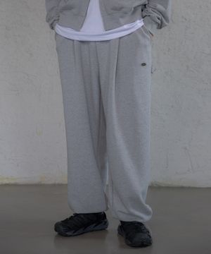 핀턱 와이드 카펜더 팬츠  그레이