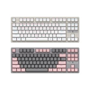 CK480 교체축 게이밍 기계식 키보드 그레이핑크,화이트 (청축,적축,갈축)