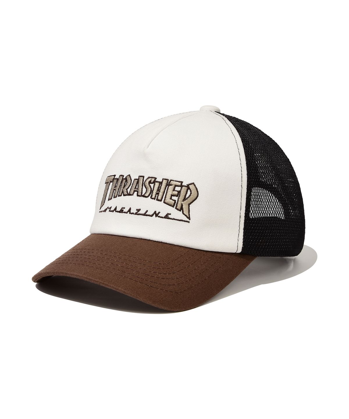 트레셔(THRASHER) 트레셔 메쉬 코튼 5각 캡 브라운