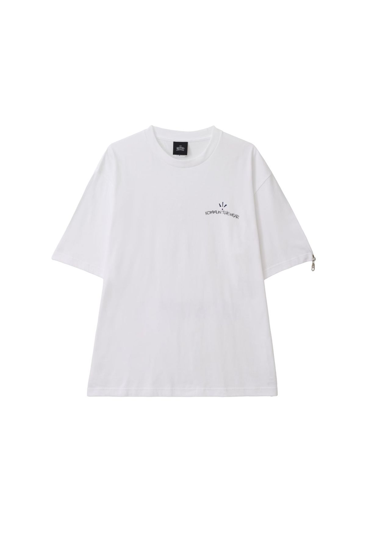 커뮨더웨어(KOMMUNTHEWEAR) 커뮨 오프너 링 반팔티셔츠 화이트