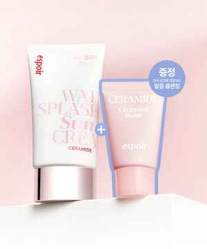 [기획세트] 워터 스플래쉬 선크림 세라마이드 60ml SPF50+ PA++++(+세라마이드 클렌징 폼20g)