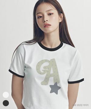 GA Stellar Pop 링거 티셔츠(세미크롭) 2COLOR