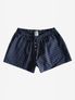 90s Check Seersucker Shorts (Deep Navy)