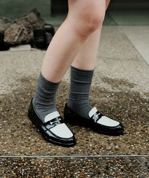 여성 러버 페니로퍼 CK100-BL/WH