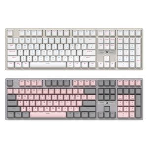 CK580 교체축 게이밍 기계식 키보드 그레이핑크,화이트 (청축,적축,갈축)