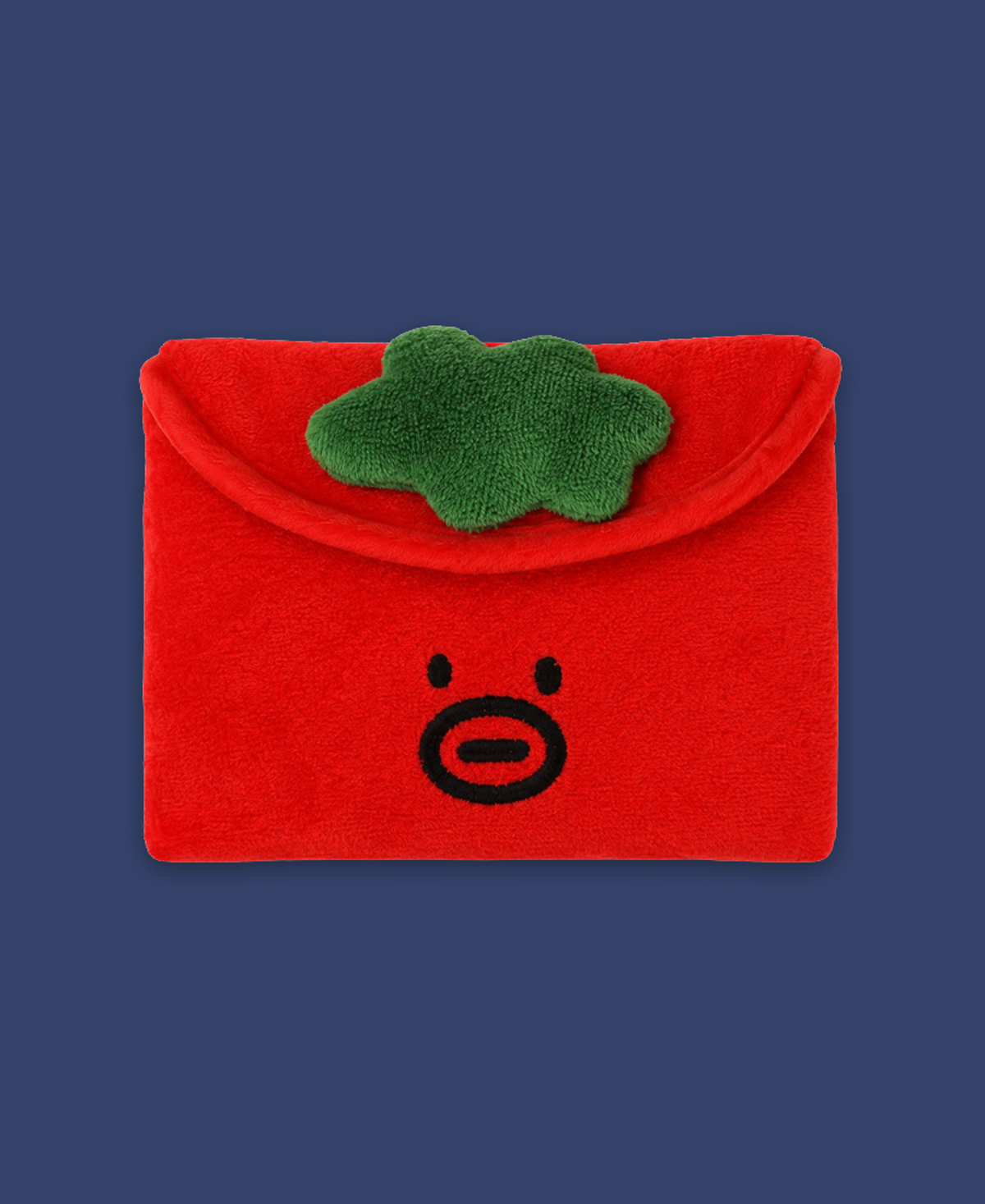 몽댕(MONGDAENG) Mustache Red Tomathew Mini Button Pouch 웅이 토매튜 미니 똑딱이 파우치