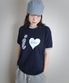 I LOVE MUSIC RINGER SS TEE  NAVY(CV2FMUT547A)