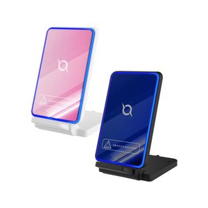 CCS20 고속 무선충전기 15W USB타입 (블루미러, 핑크미러)