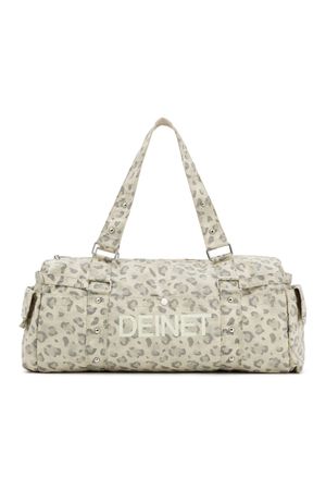 LOGO DUFFLE BAG IN LEOPARD