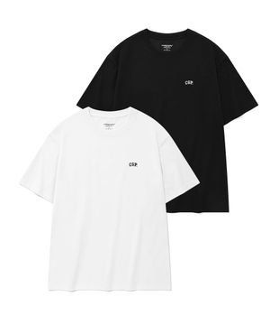 [2PACK] CGP 스몰 아치 로고 반팔 티셔츠